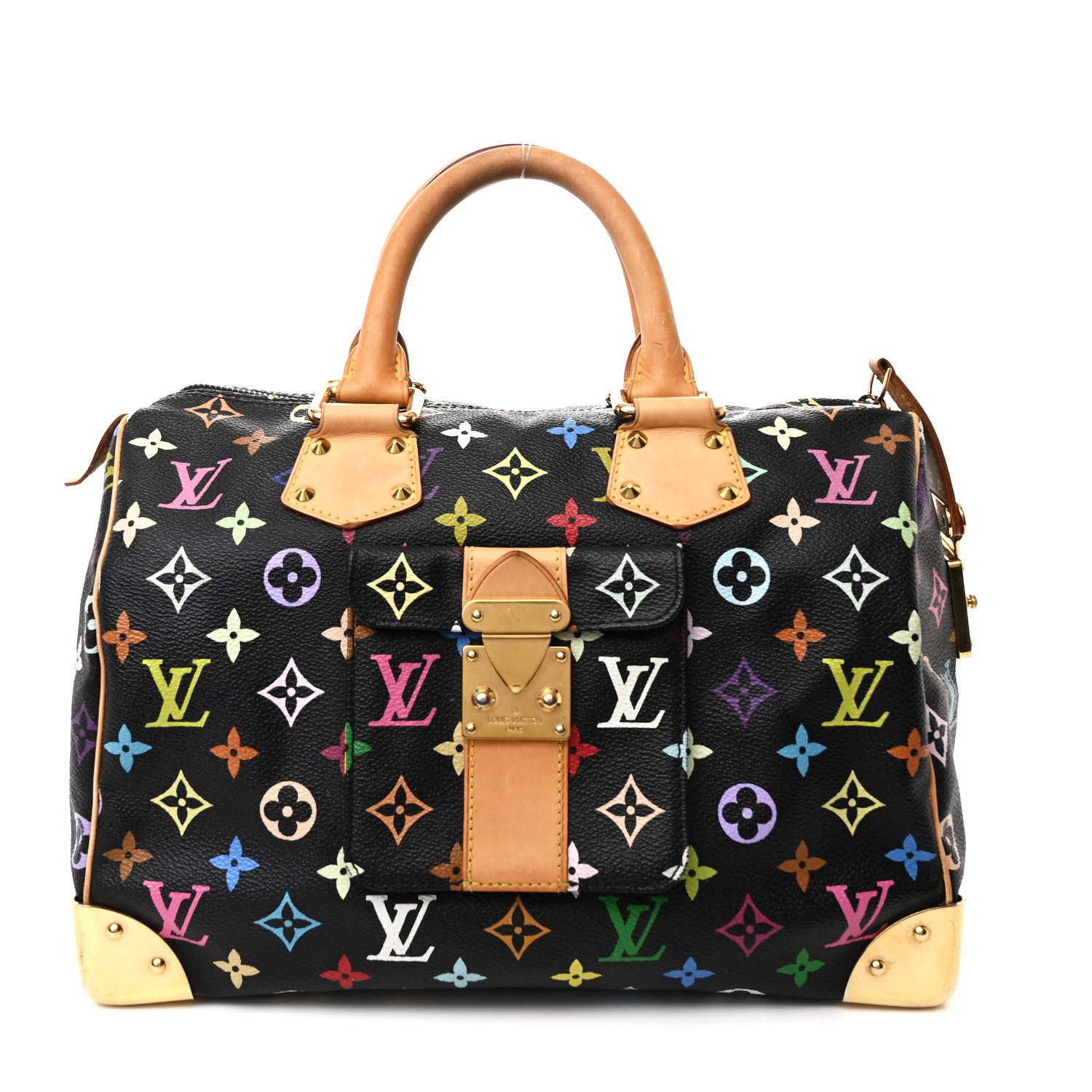 Louis Vuitton Monogram Multicolor Speedy 30 Black 1 of 10