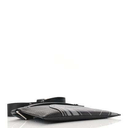 Fendi Cuoio Romano Selleria Fendi Stamp Patch Messenger Black Grigio 3 of 7
