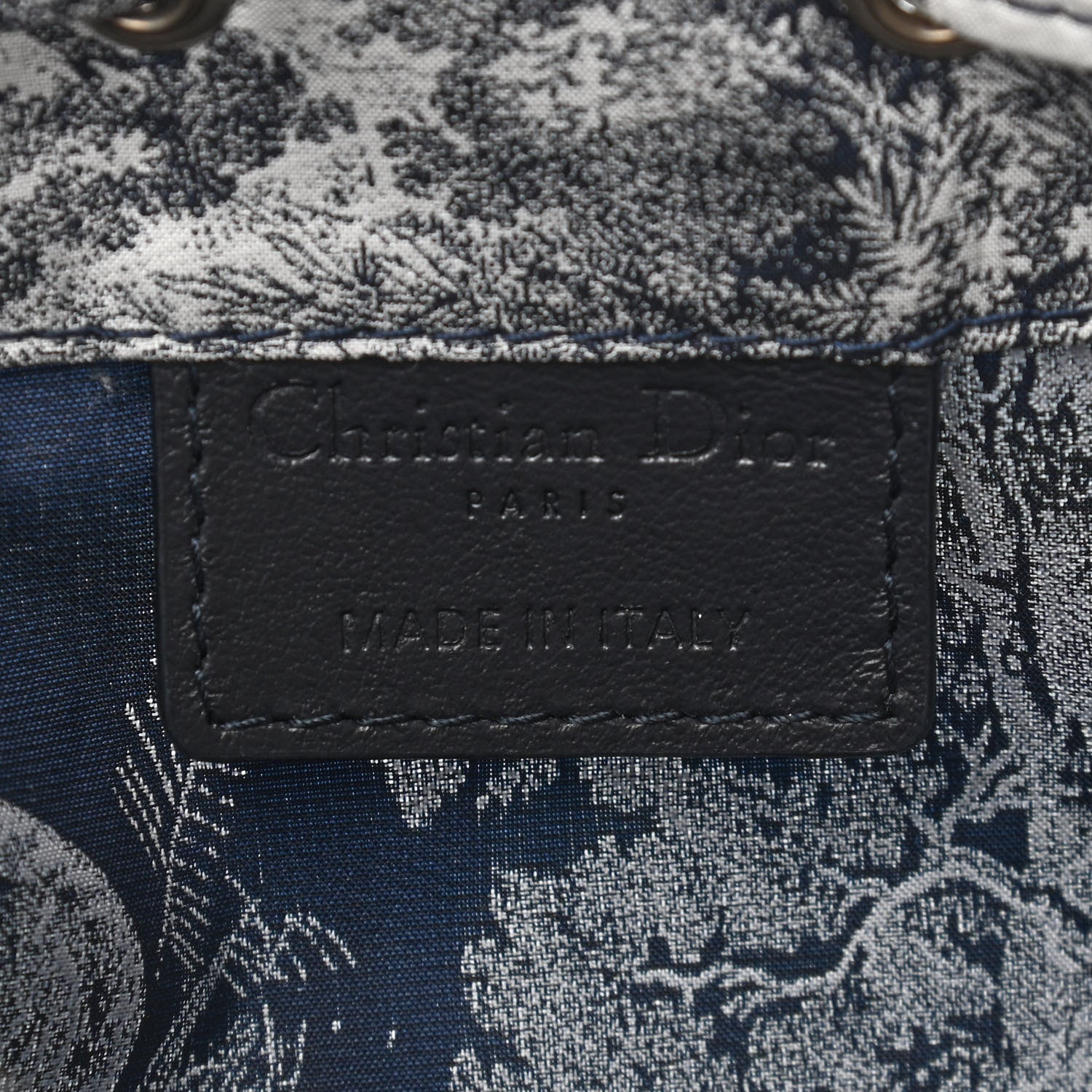 Christian Dior Technical Fabric Embroidered Toile De Jouy Sauvage DiorTravel Pouch Blue 6 of 11