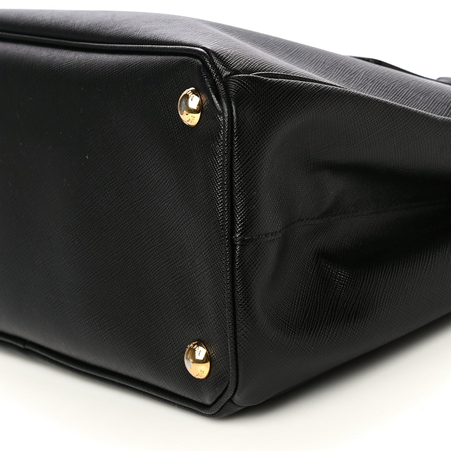 Saffiano Small Galleria Double Zip Tote Black