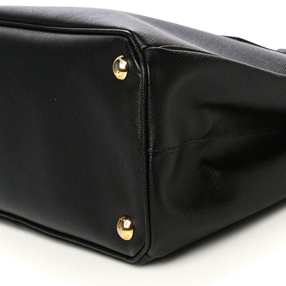Prada Saffiano Small Galleria Double Zip Tote Black 10 of 14
