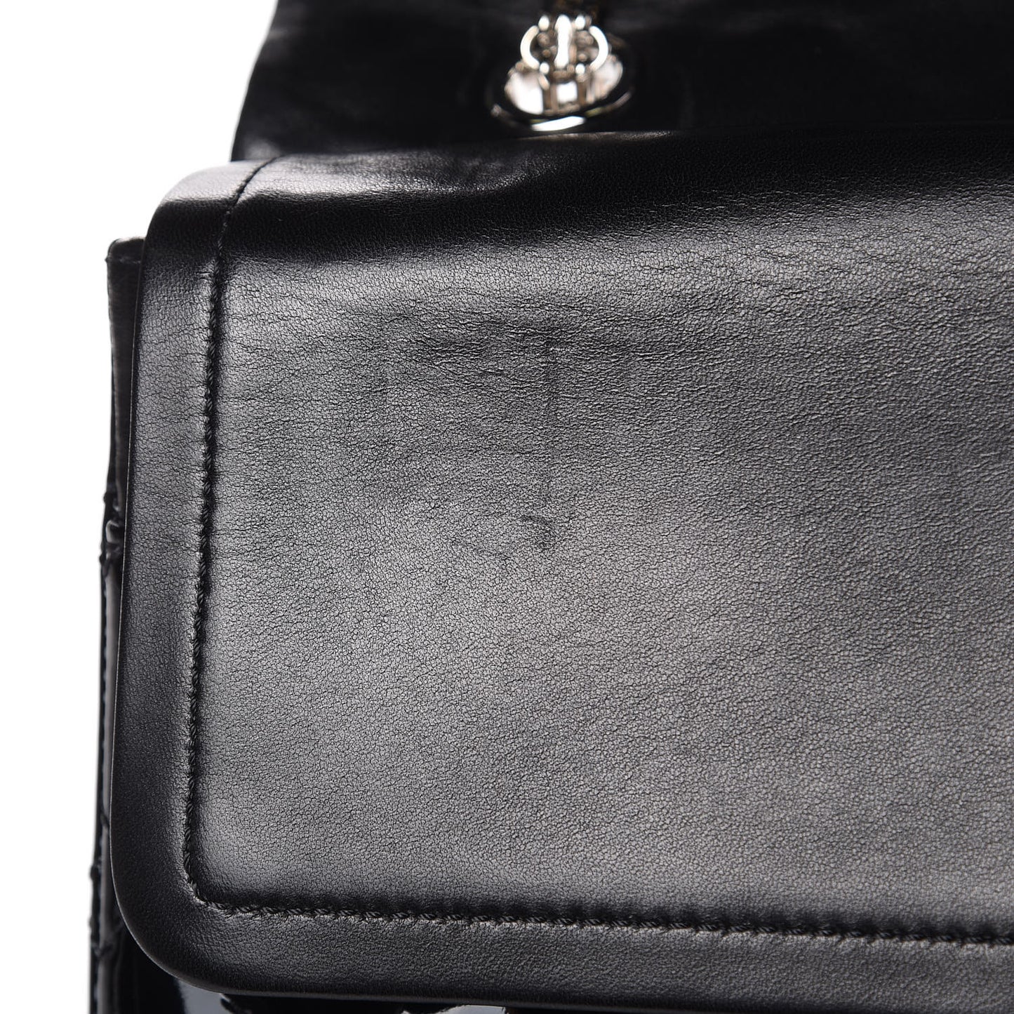 Patent Quilted 2.55 Reissue 227 Flap Black