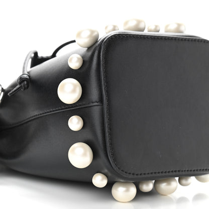 Fendi Vitello Liberty Pearl F is Fendi Mini Mon Tresor Bucket Bag Black 5 of 10