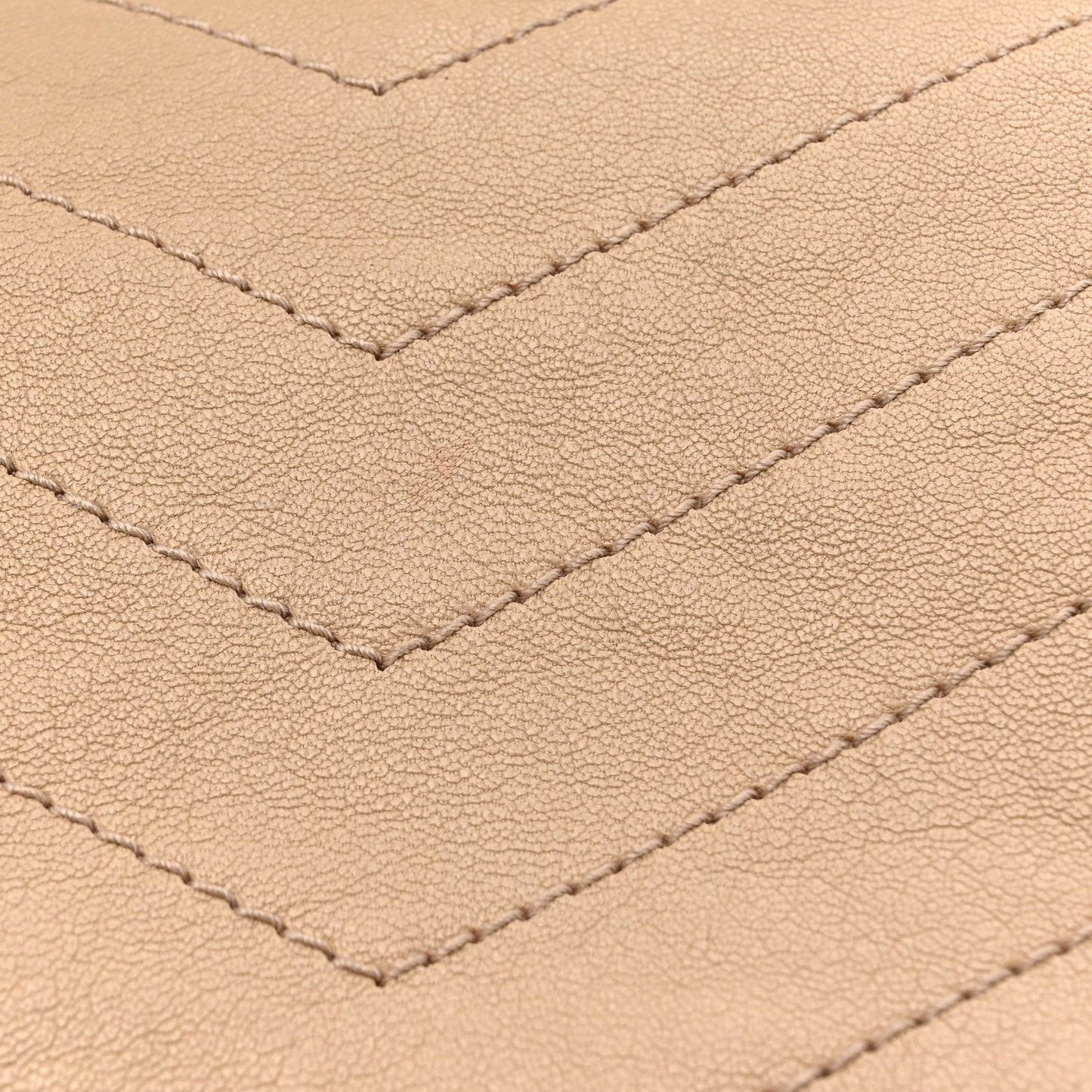 Vintage Lambskin Chevron Monogram Medium Nolita Light Taupe