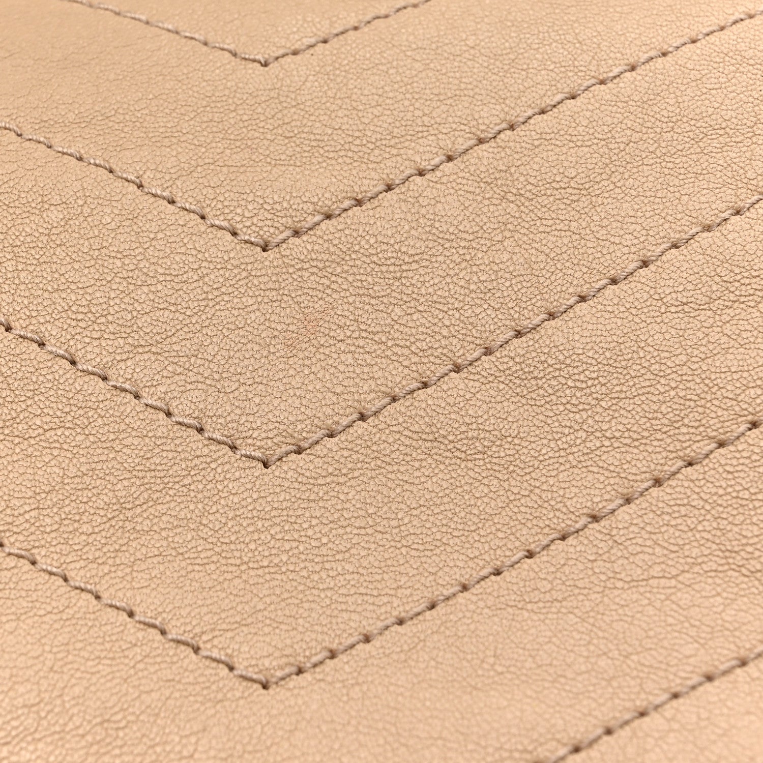 Saint Laurent Vintage Lambskin Chevron Monogram Medium Nolita Light Taupe 12 of 14