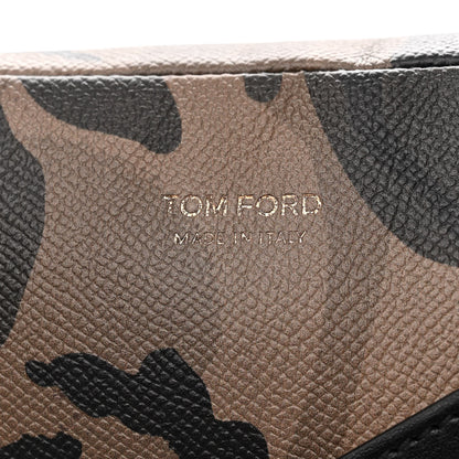Tom Ford Grained Calfskin Camo Print Belt Bag Green 8 of 10