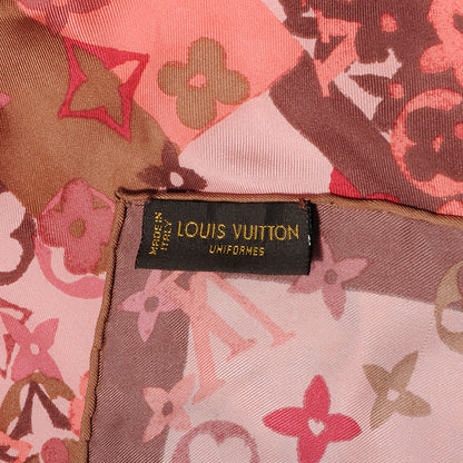Louis Vuitton Silk Monogram Arty Square Scarf Pale Pink 5 of 5