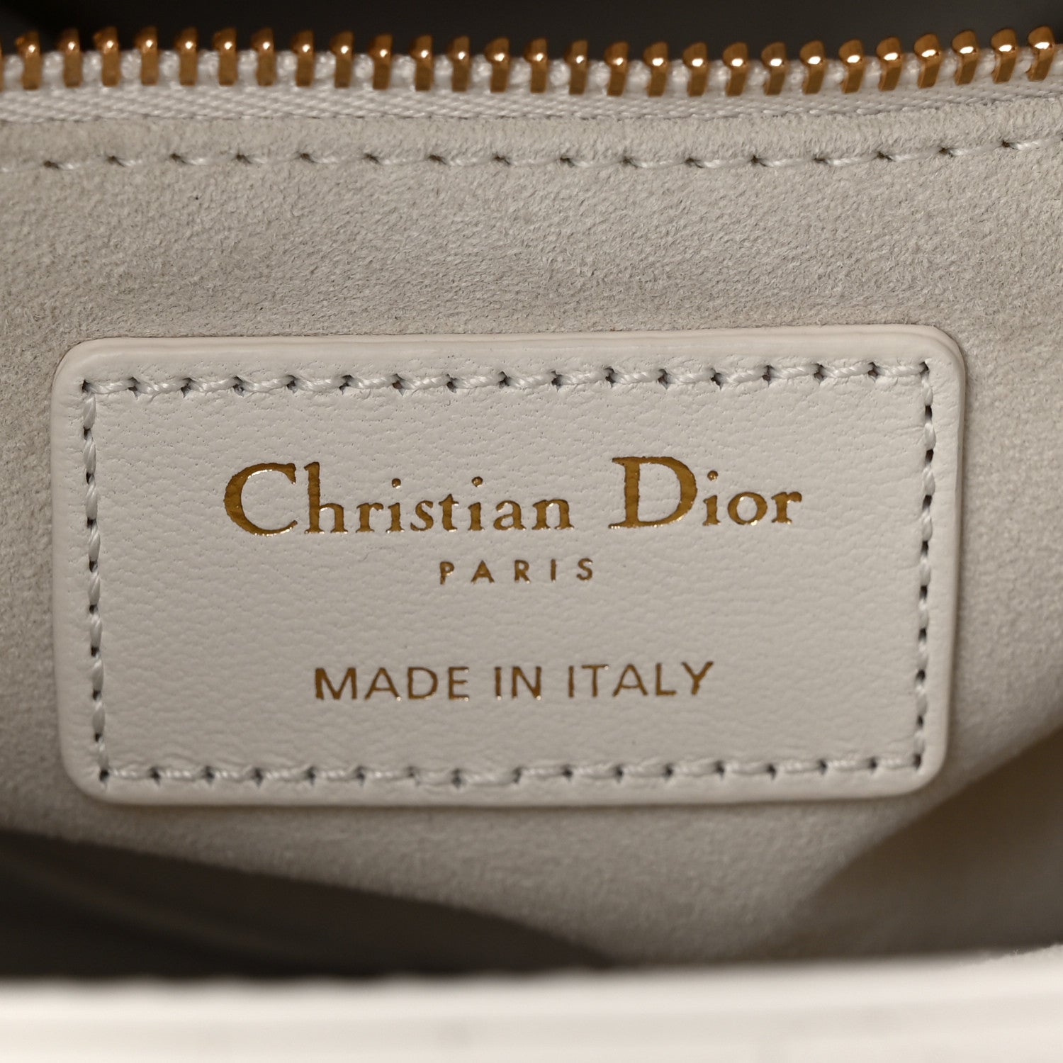 Christian Dior Lambskin Cannage Small My ABCDior Lady Dior White 6 of 10