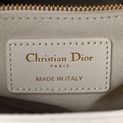 Christian Dior Lambskin Cannage Small My ABCDior Lady Dior White 6 of 10