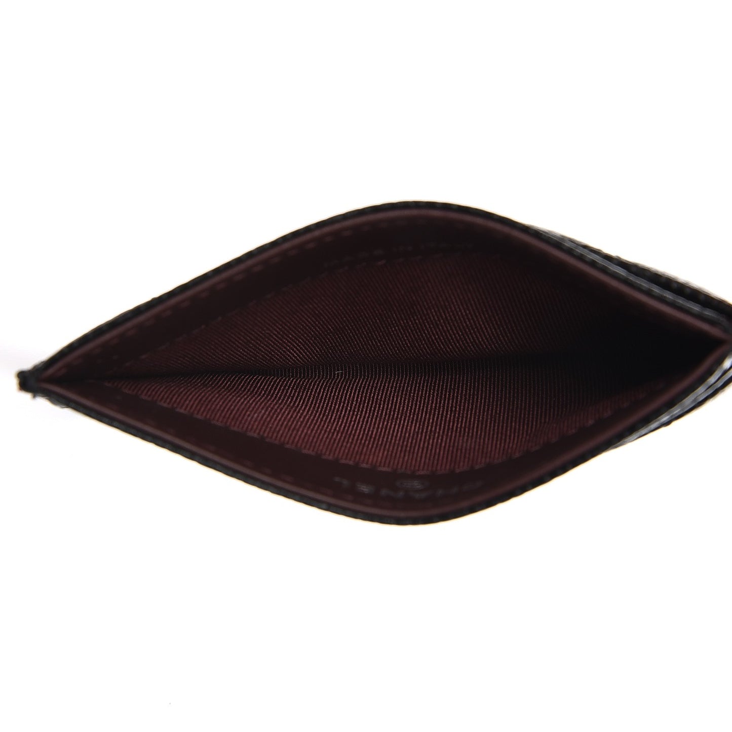 Caviar Quilted Card Holder Black