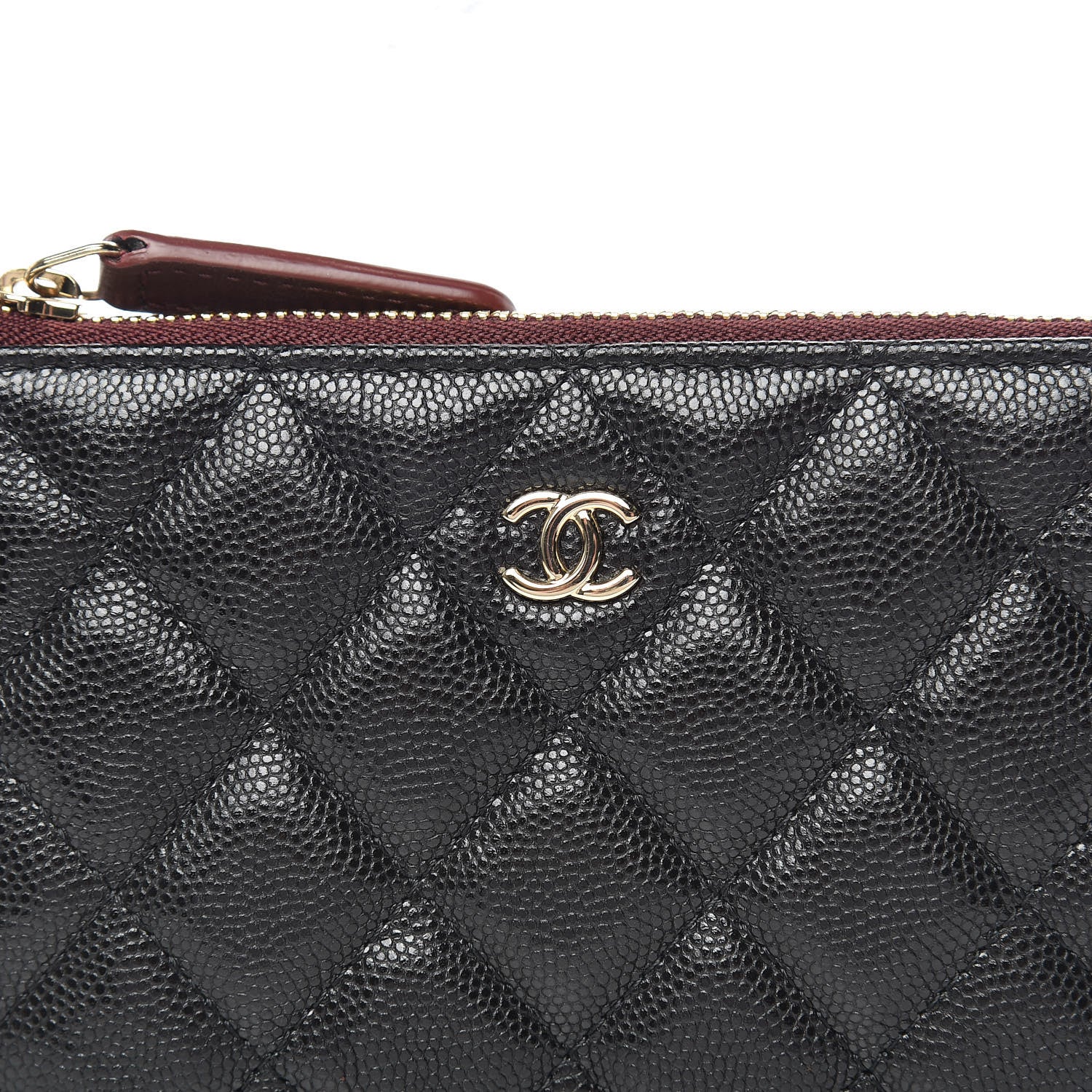 Chanel Caviar Quilted Small Cosmetic Case Black 8 of 9