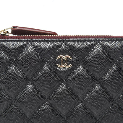Chanel Caviar Quilted Small Cosmetic Case Black 8 of 9