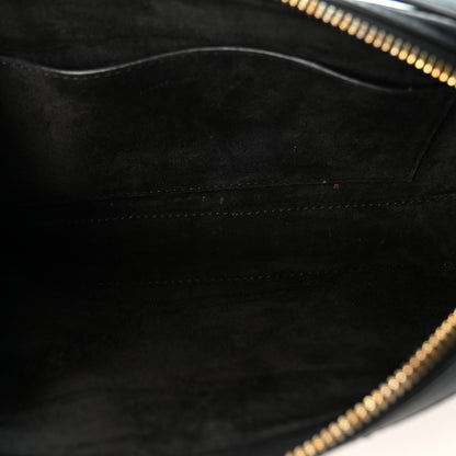 Celine Smooth Calfskin Cuir Triomphe Camera Shoulder Bag Black 5 of 10