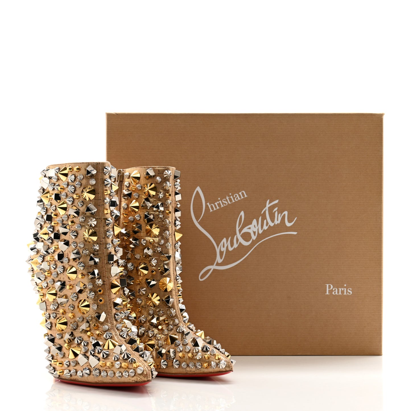 Liege Pepite Specchio So Full Kate 100 Ankle Boots 39 Gold Multicolor