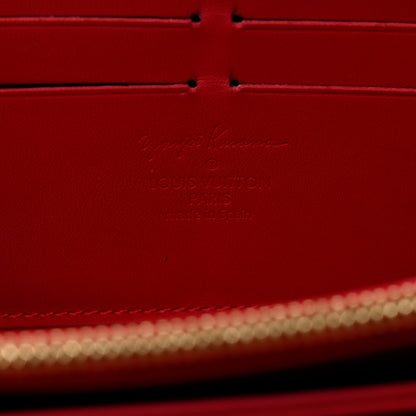 Louis Vuitton Vernis Kusama Infinity Dots Zippy Wallet Red 6 of 7