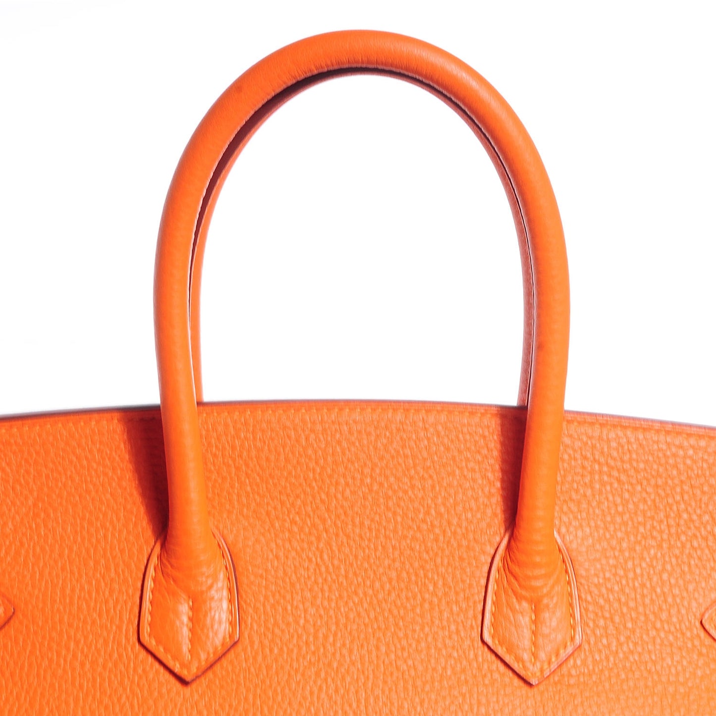 Taurillon Clemence Birkin 35 Feu Orange