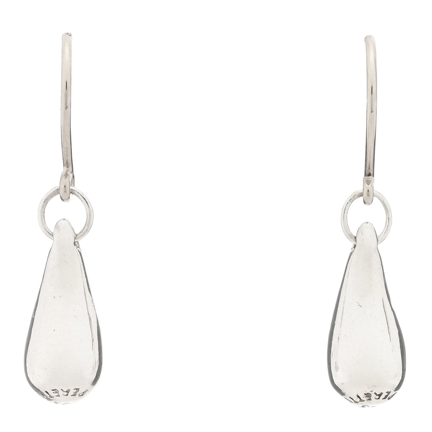 Tiffany Sterling Silver Elsa Peretti Teardrop Earrings 1 of 4