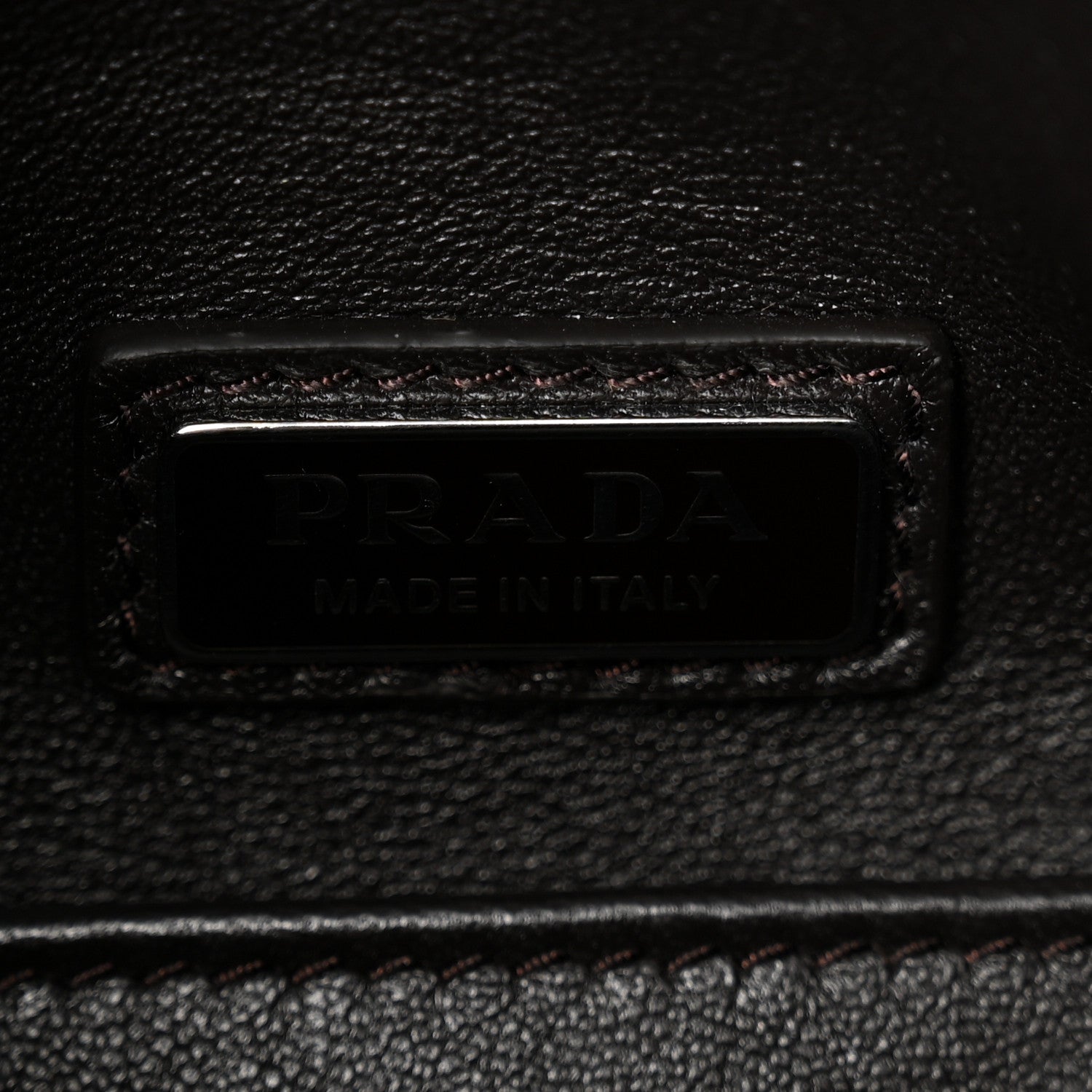 Prada Vintage Nappa Shoulder Bag Moro 6 of 9