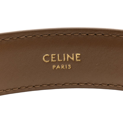 Celine Box Calfskin Medium 25mm Triomphe Belt 95 Tan 4 of 6