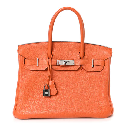 Hermes Togo BIRKIN 30 Orange 1 of 12