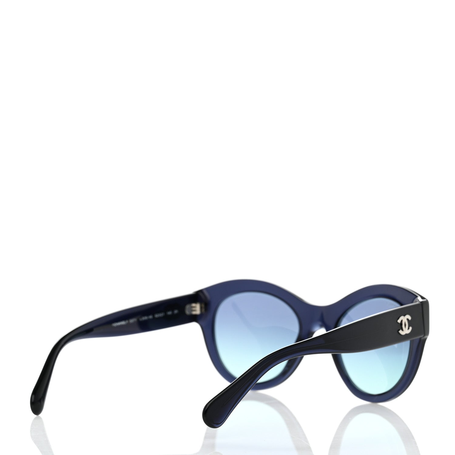 Chanel Acetate Butterfly Sunglasses 5371 Blue 4 of 8
