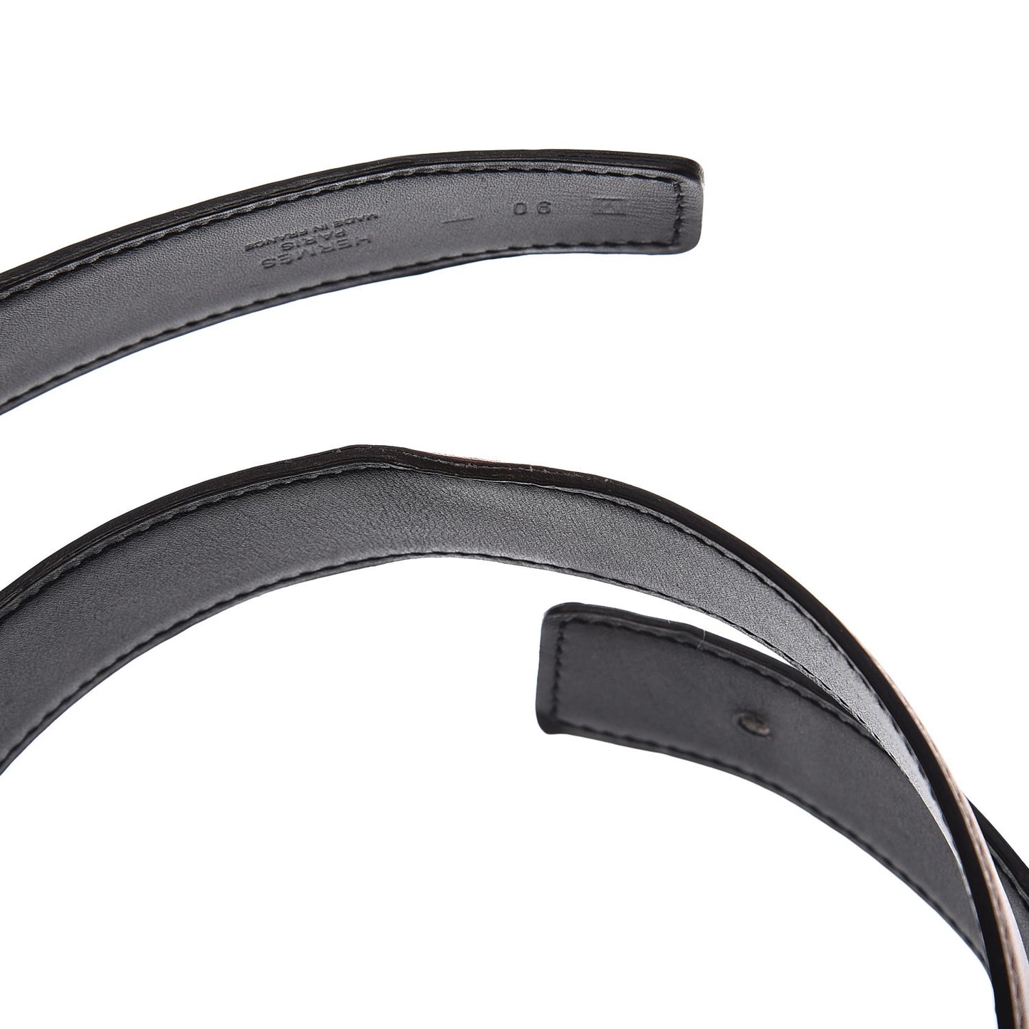 Barenia Chamonix 32mm Belt Strap 90 Fauve Black