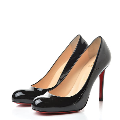 Christian Louboutin Patent New Simple 120 Pumps 38 Black 3 of 13