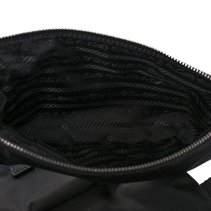 Prada Tessuto Nylon Saffiano Medium Backpack Black 11 of 16