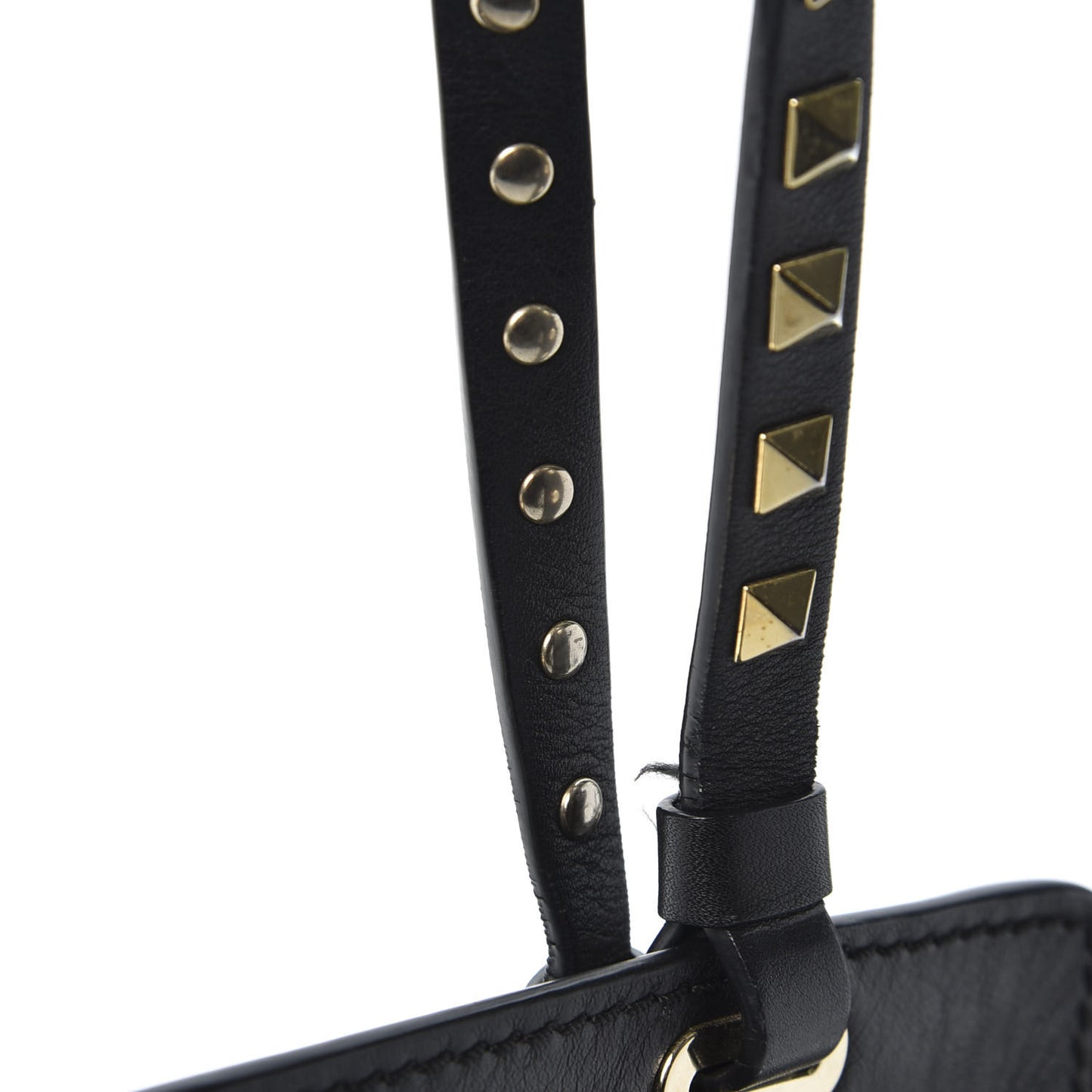 Vitello Small Rockstud Tote Black