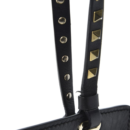 Valentino Garavani Vitello Small Rockstud Tote Black 11 of 12