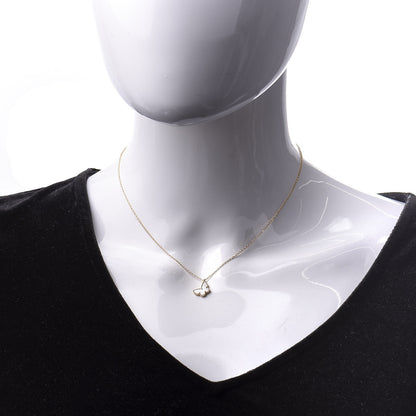 Van Cleef & Arpels 18K Yellow Gold Mother of Pearl Sweet Alhambra Butterfly Pendant Necklace 2 of 7