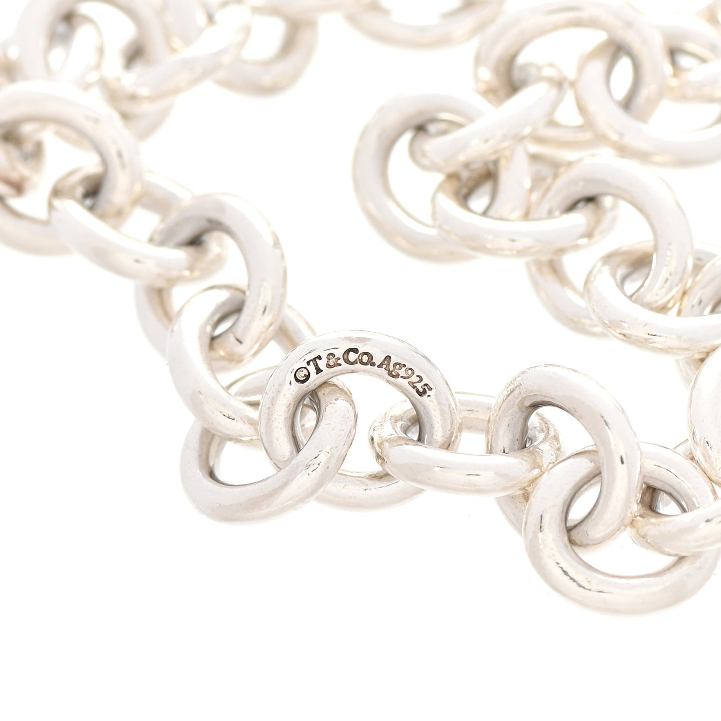 Sterling Silver Round Chain Link Bracelet