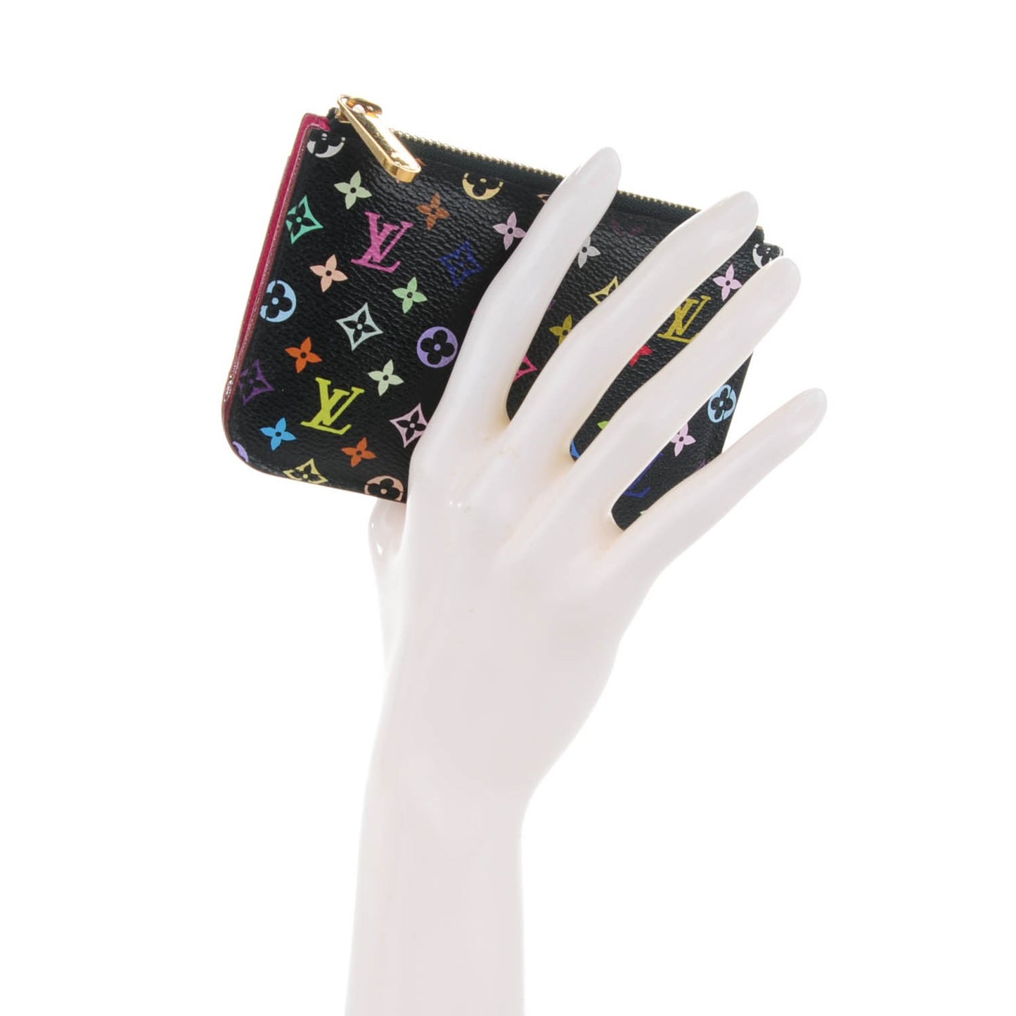 Monogram Multicolor Key Pouch Black Grenade
