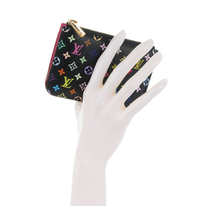 Louis Vuitton Monogram Multicolor Key Pouch Black Grenade 2 of 7