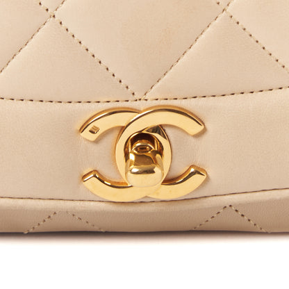Chanel Lambskin Quilted Medium Single Flap Beige 8 of 12