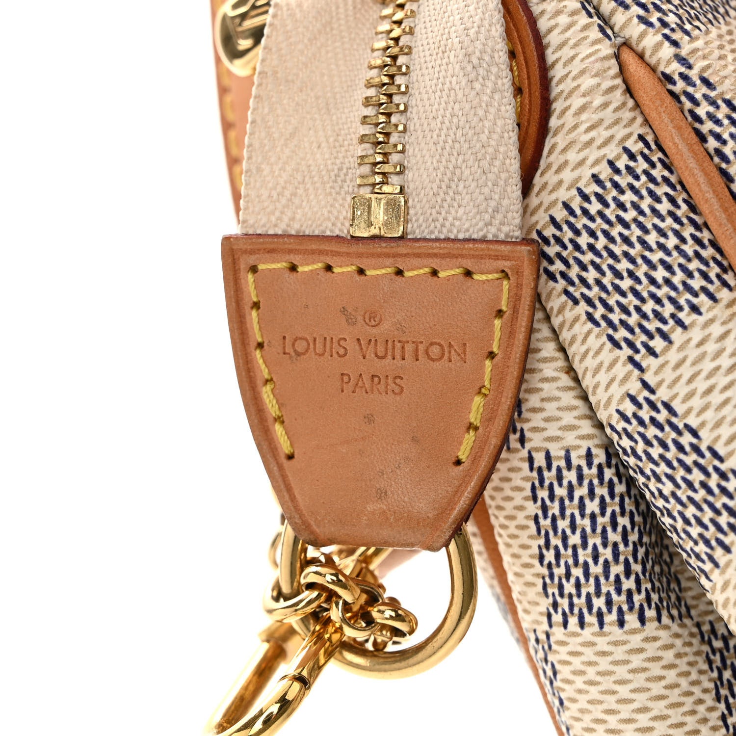 Louis Vuitton Damier Azur Eva Clutch 6 of 10