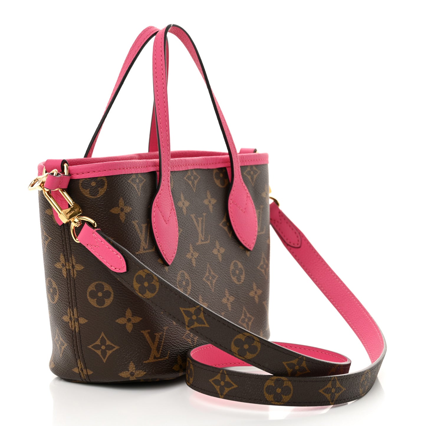Monogram Neverfull Inside Out Bandouliere BB Rose Pondichery