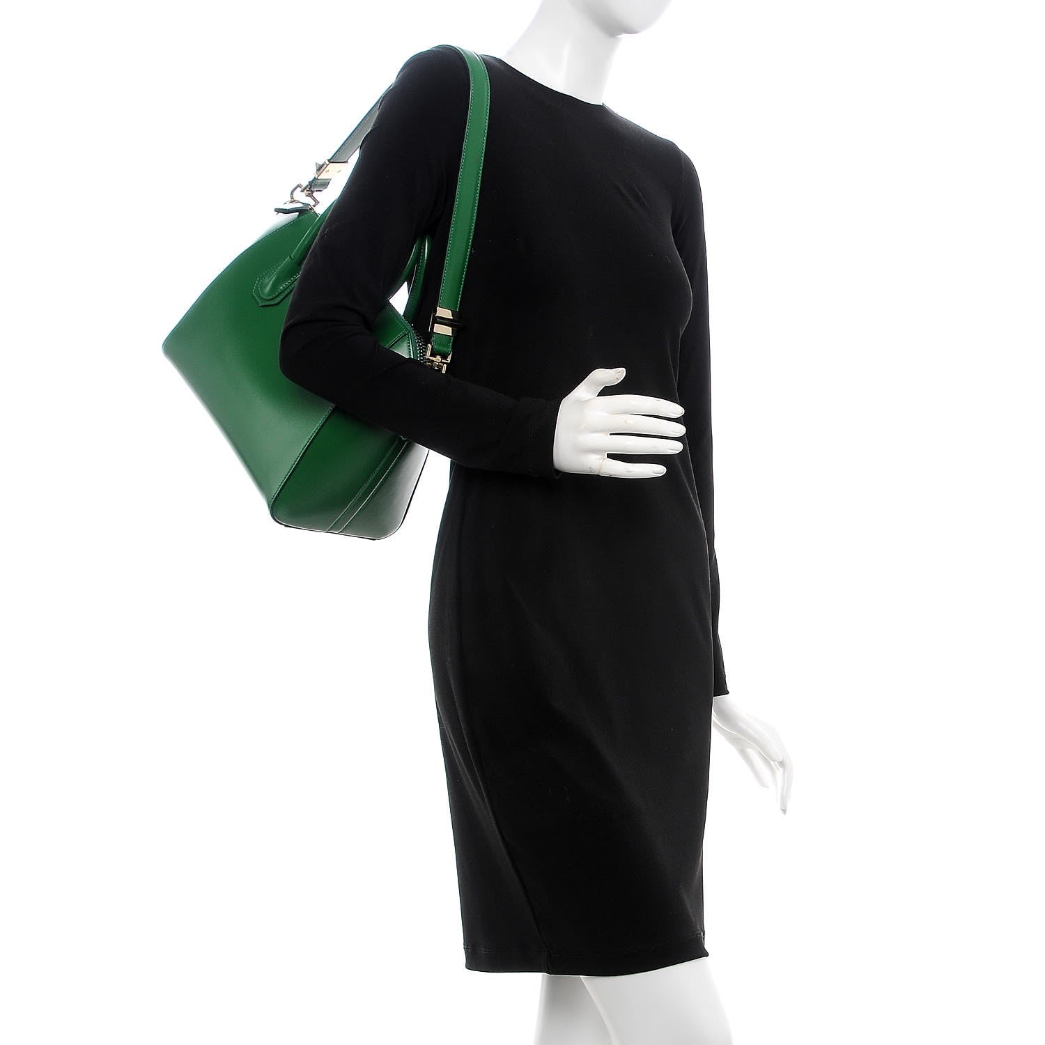 Givenchy Shiny Lord Calfskin Small Antigona Emerald 2 of 7