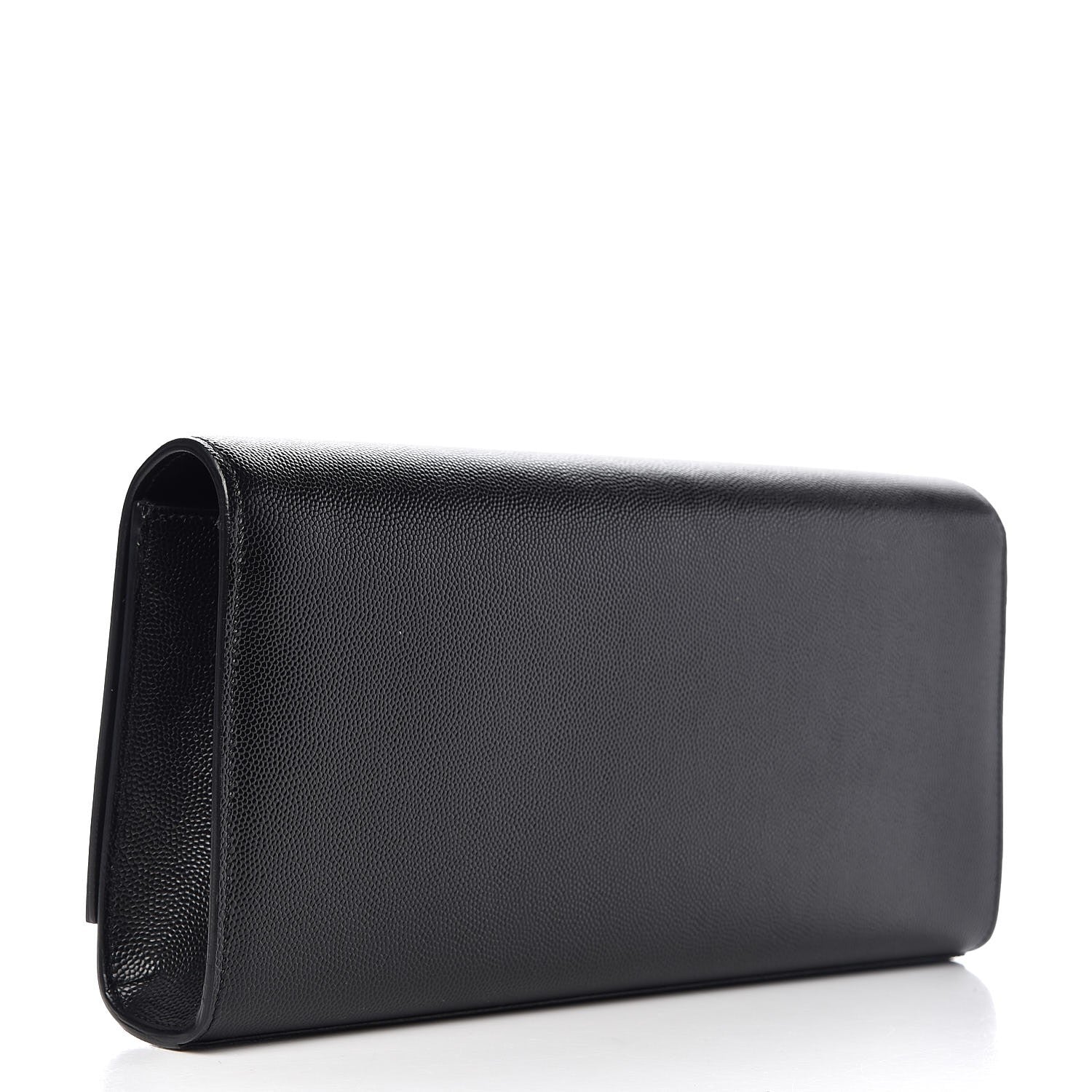 Saint Laurent Grain De Poudre Monogram Cassandre Clutch Black 3 of 6