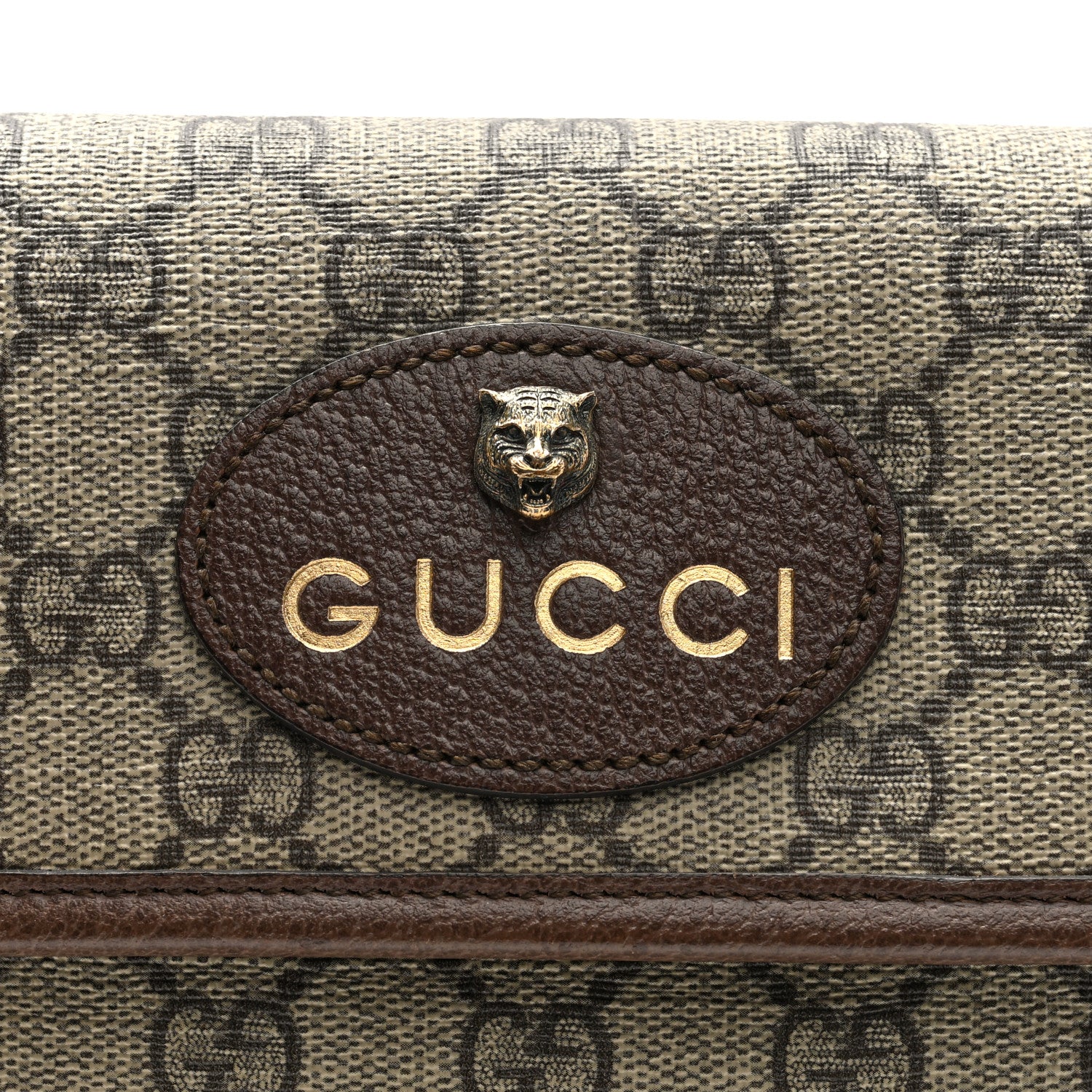 Gucci GG Supreme Monogram Neo Vintage Web Belt Bag Brown 9 of 11