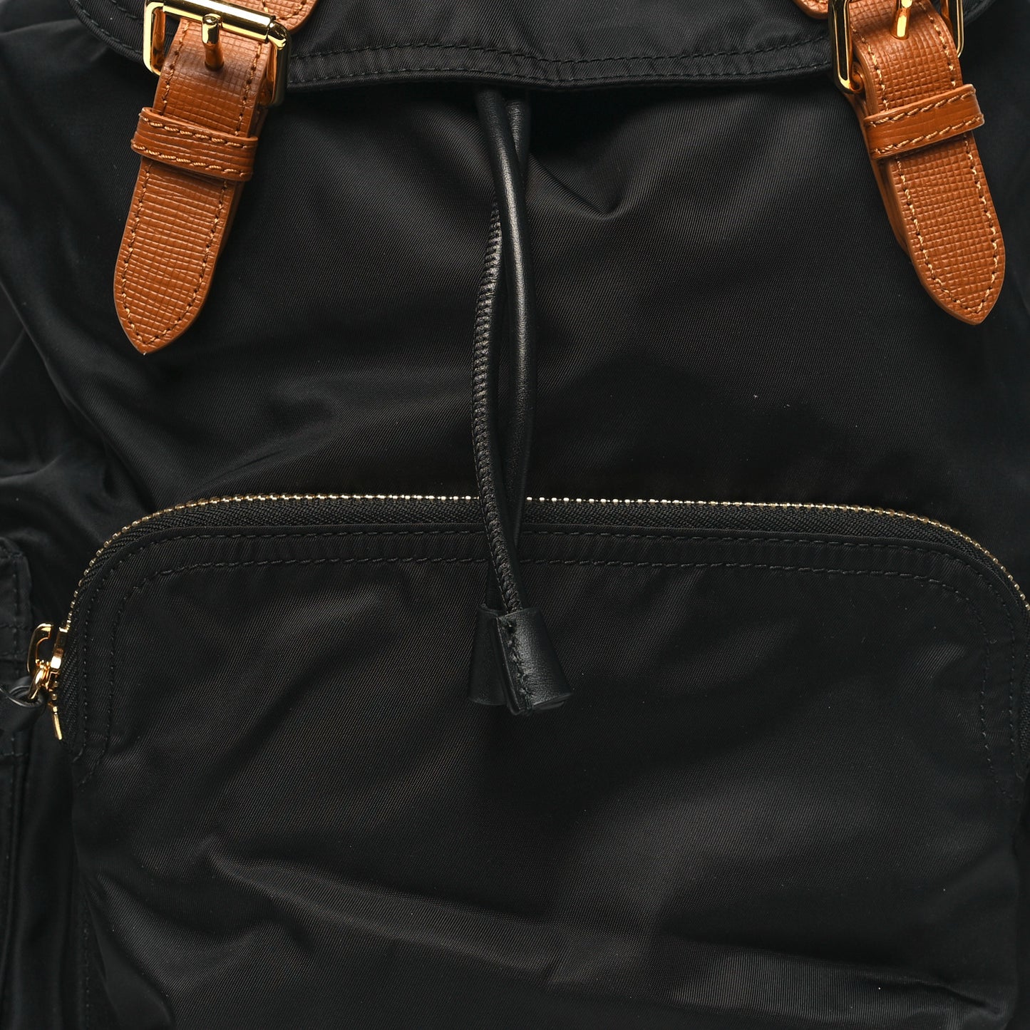 Nylon Large Rucksack Backpack Black