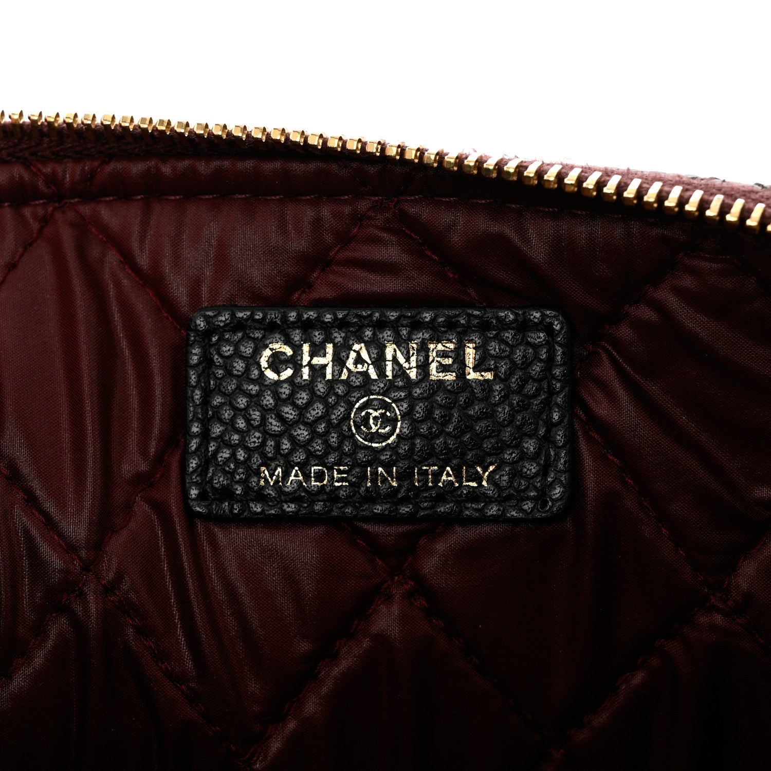Chanel Caviar Quilted Medium Cosmetic Case Black 6 of 8