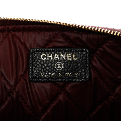 Chanel Caviar Quilted Medium Cosmetic Case Black 6 of 8