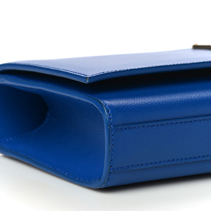 Saint Laurent Grain De Poudre Classic Monogram Cassandre Clutch Blue Majorelle 9 of 12