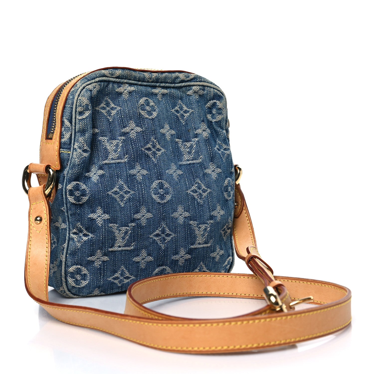 Louis Vuitton Denim Camera Bag Blue 3 of 13