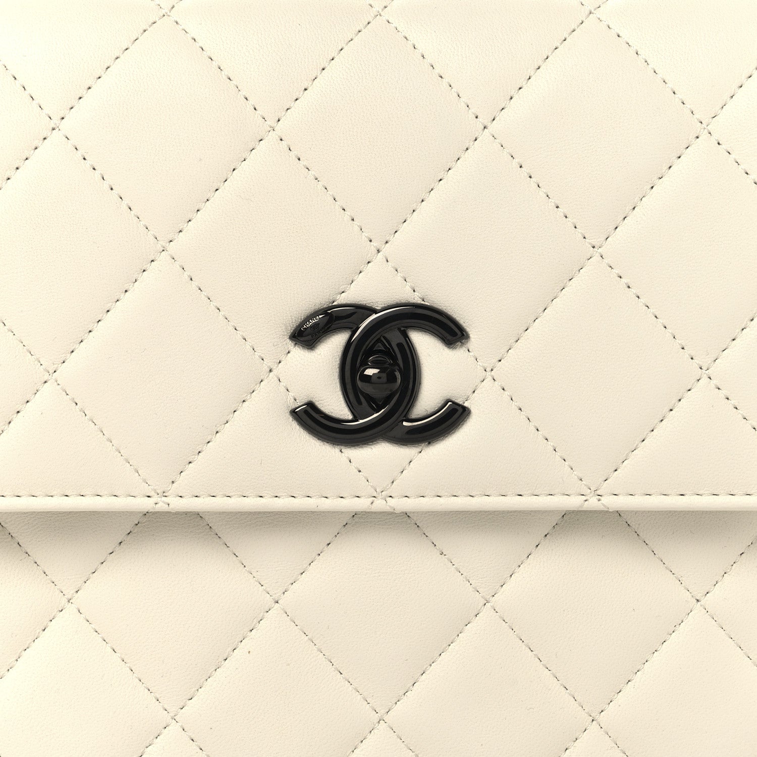 Chanel Lambskin Quilted Medium Trendy CC Dual Handle Flap Bag White 9 of 12