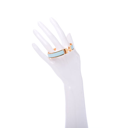 Hermes Enamel Narrow Clic Clac H Bracelet GM Bleu Glacier 2 of 5