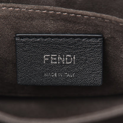 Fendi Vitello Catalan Mirror Scalloped Multi Studded Small Kan I Shoulder Bag Argento 6 of 12