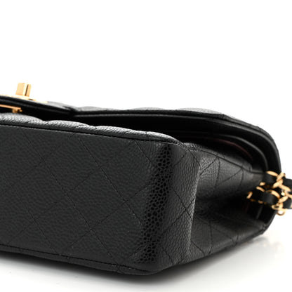Chanel Caviar Quilted Medium Double Flap Black 10 of 11