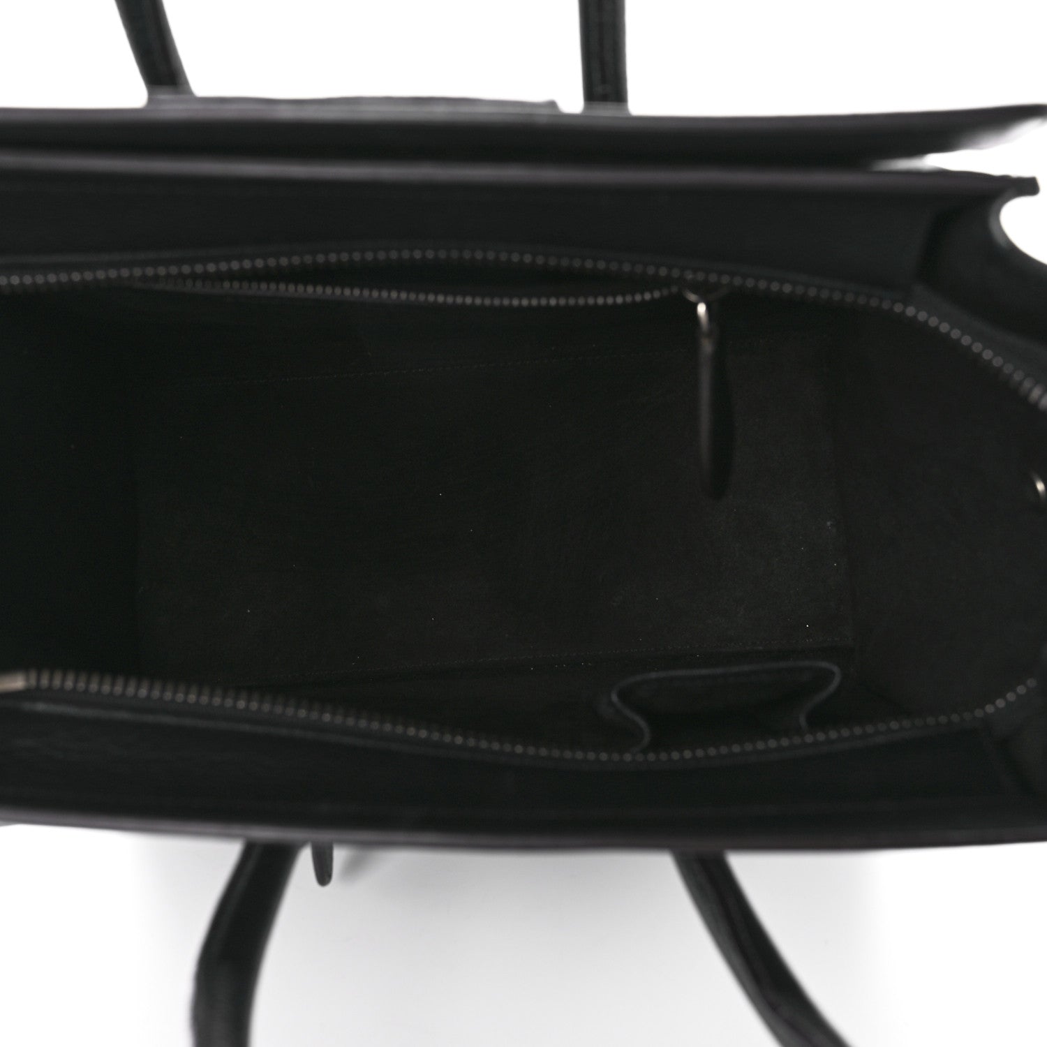 Celine Drummed Calfskin Micro Luggage Black 5 of 8